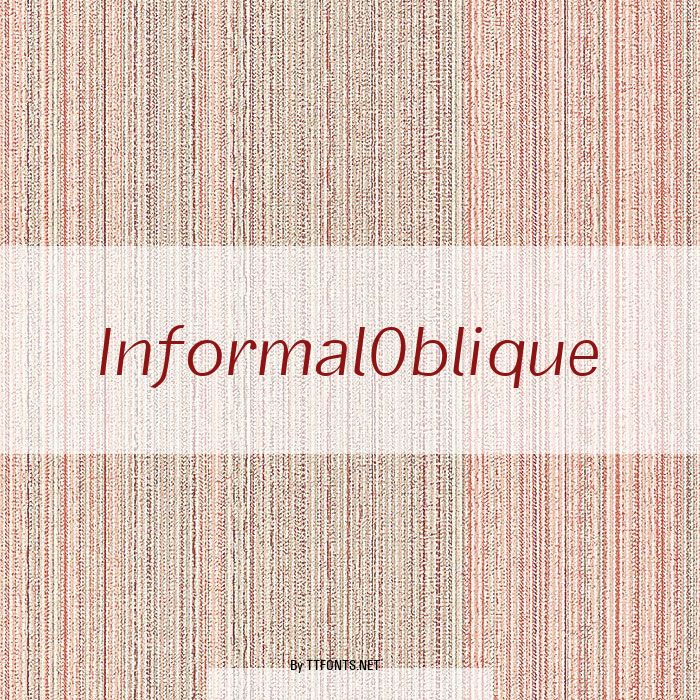 InformalOblique example