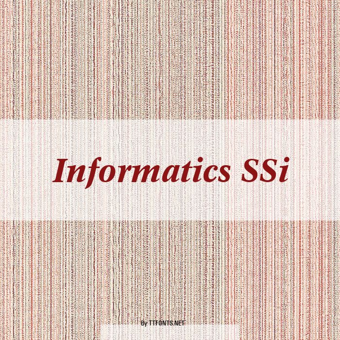 Informatics SSi example