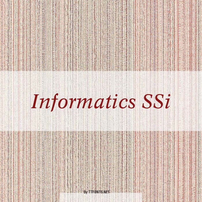Informatics SSi example