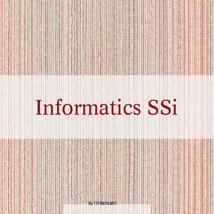 Informatics SSi example