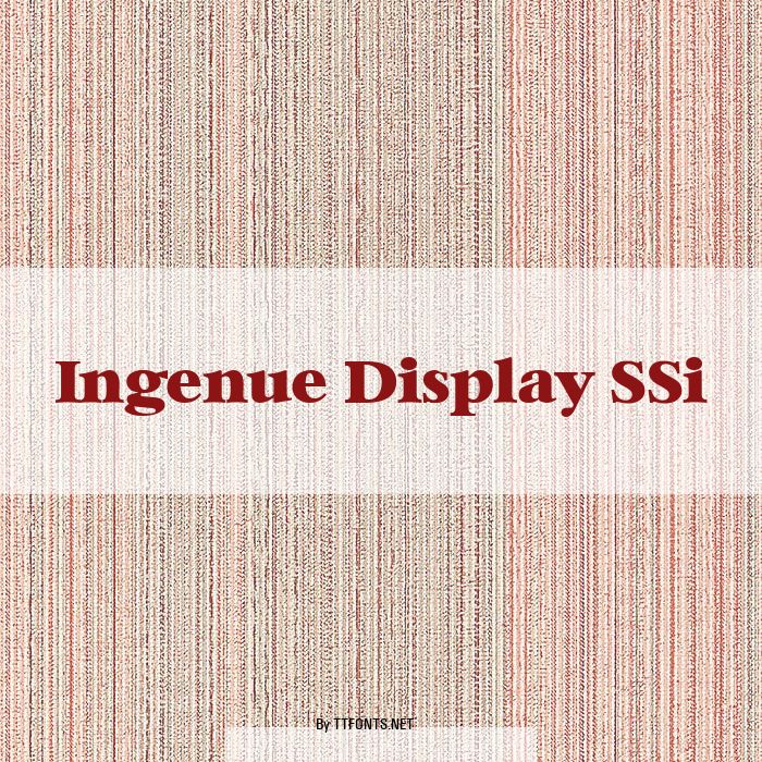 Ingenue Display SSi example