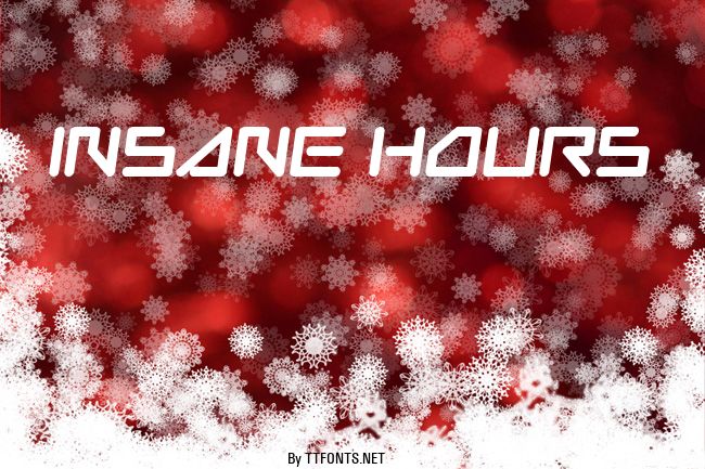 Insane Hours example