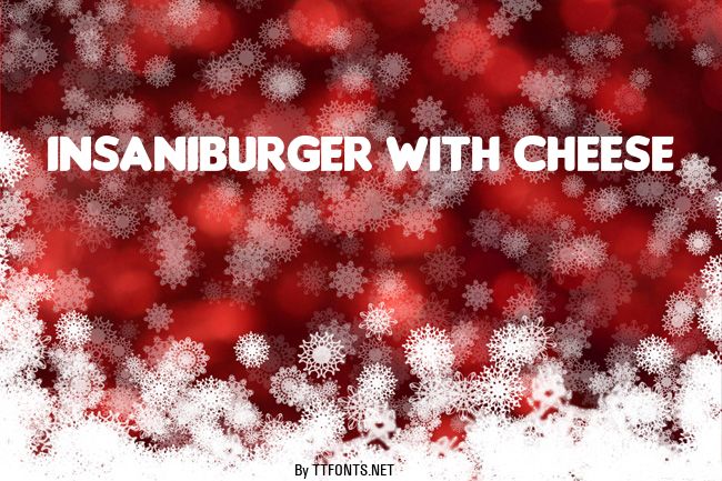 Insaniburger with Cheese example