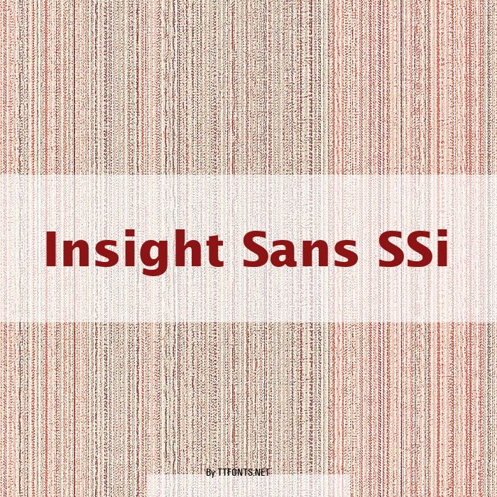 Insight Sans SSi example