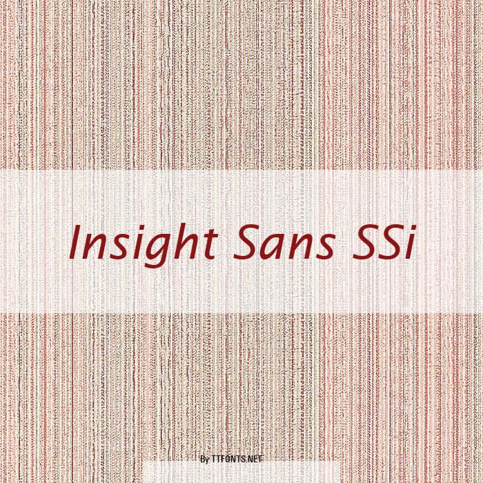 Insight Sans SSi example