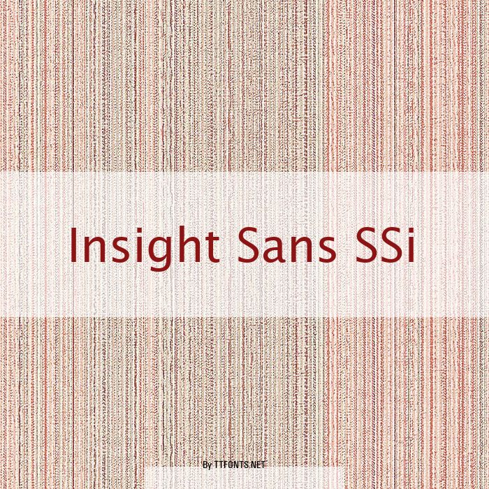 Insight Sans SSi example