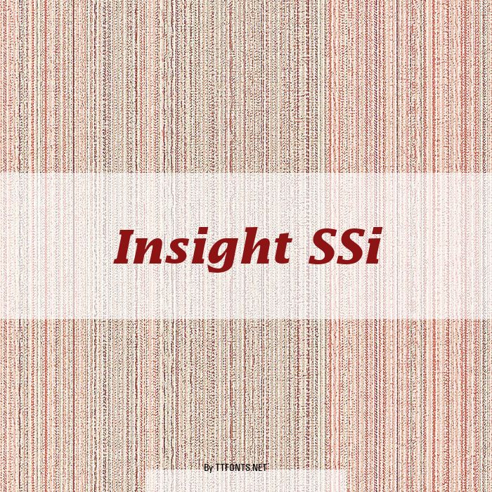 Insight SSi example