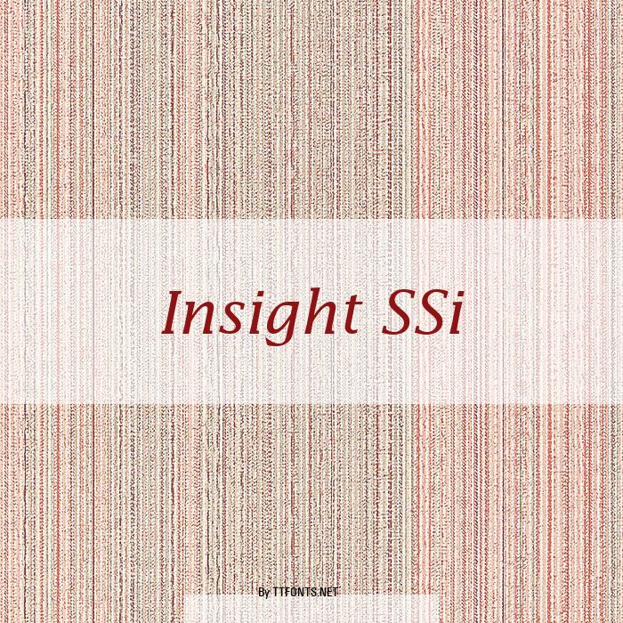 Insight SSi example