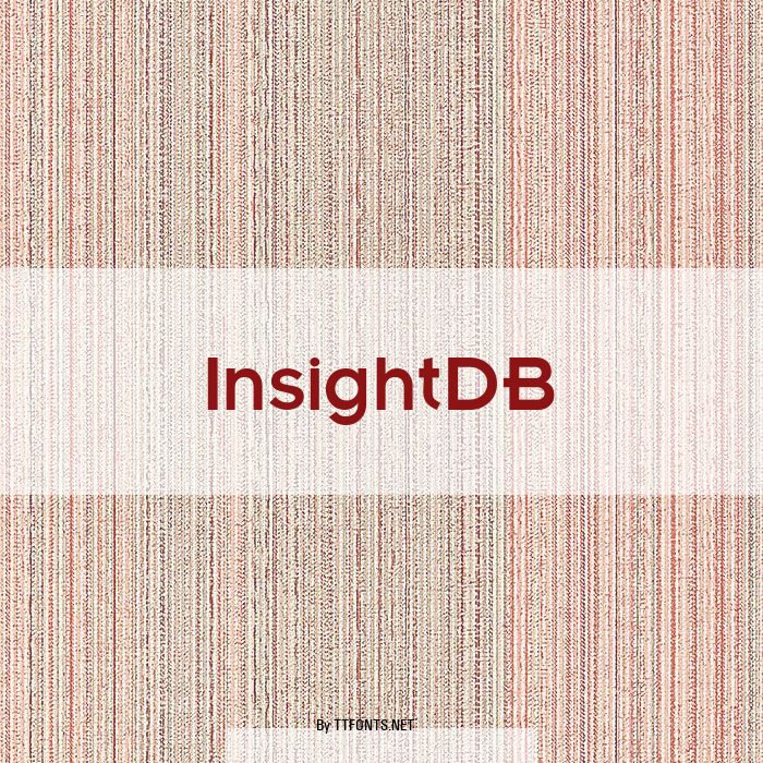 InsightDB example