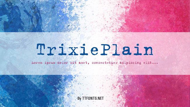 TrixiePlain example