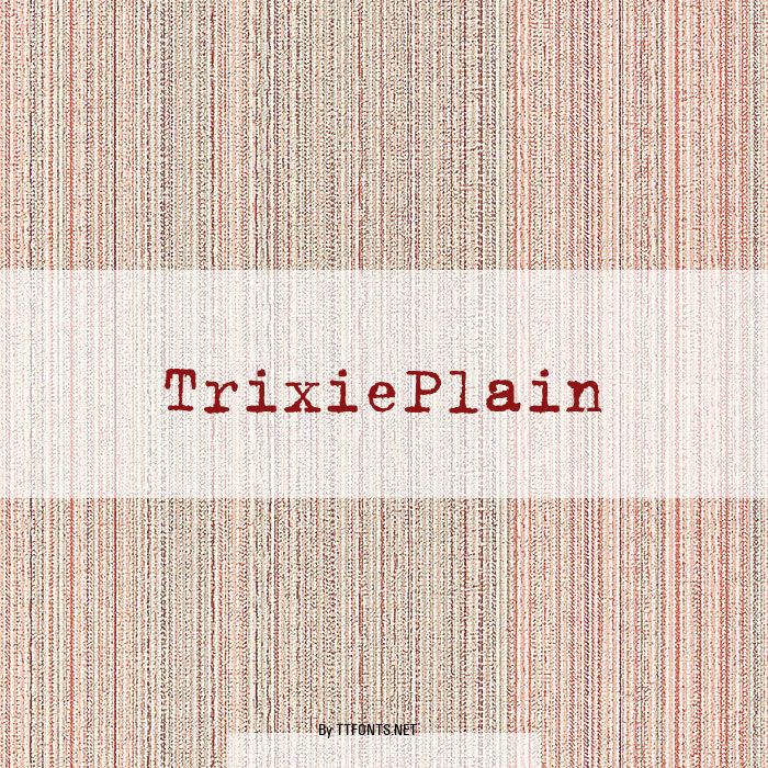 TrixiePlain example