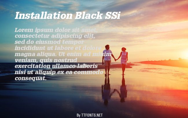 Installation Black SSi example
