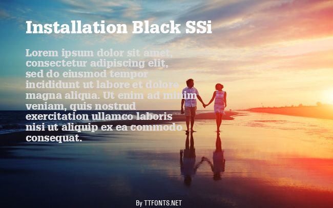 Installation Black SSi example