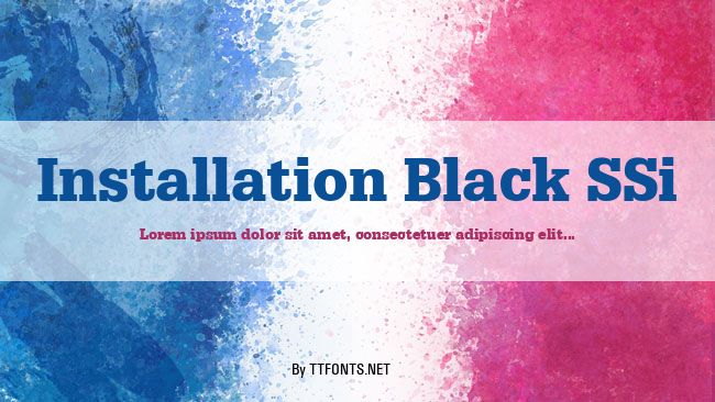 Installation Black SSi example