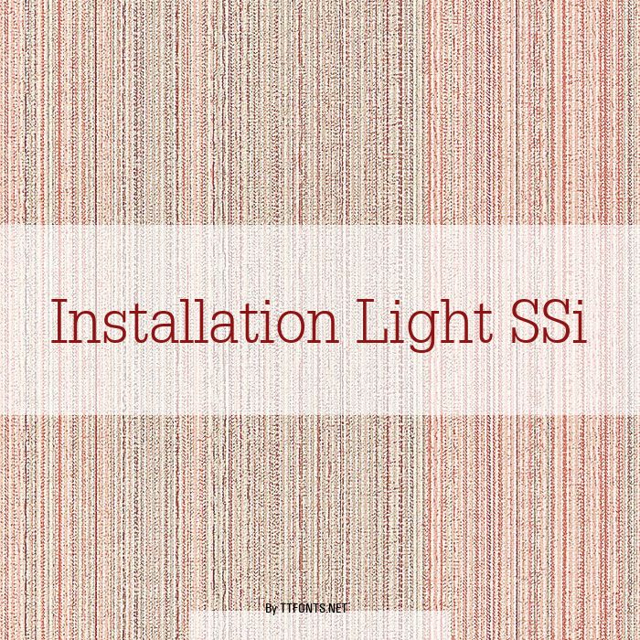 Installation Light SSi example