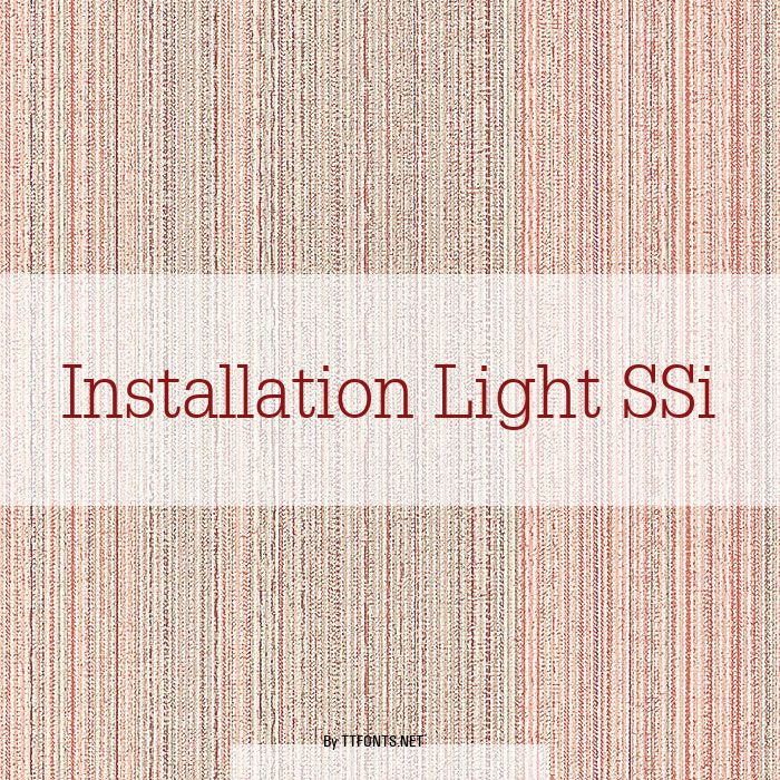 Installation Light SSi example