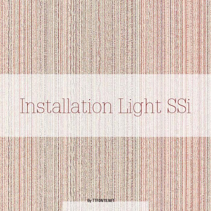 Installation Light SSi example