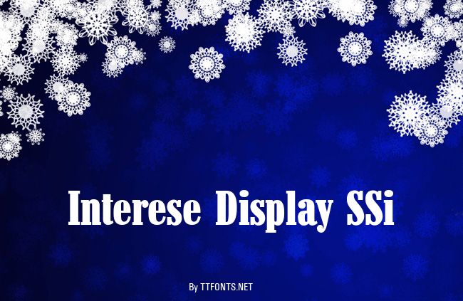 Interese Display SSi example