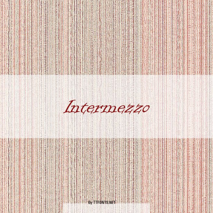 Intermezzo example