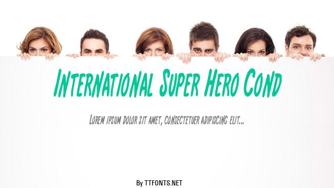International Super Hero Cond example