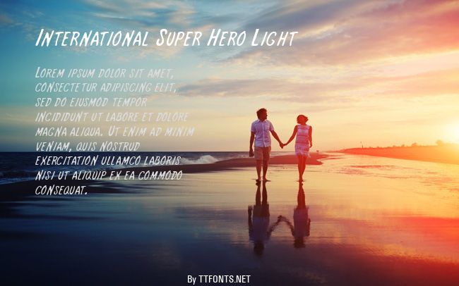 International Super Hero Light example