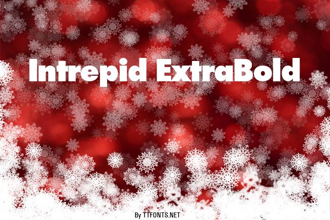 Intrepid ExtraBold example