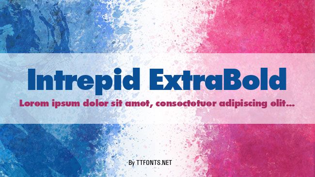 Intrepid ExtraBold example