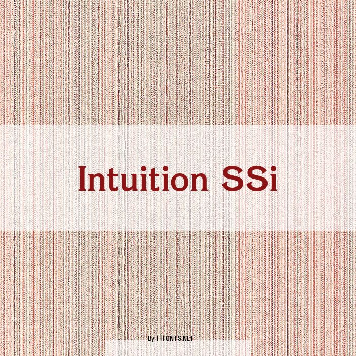Intuition SSi example