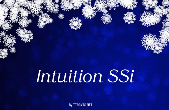 Intuition SSi example