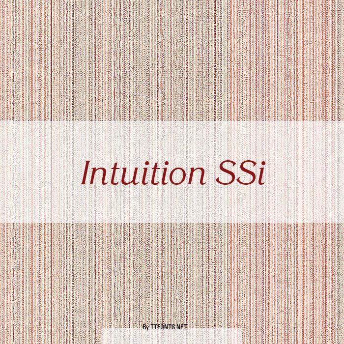 Intuition SSi example