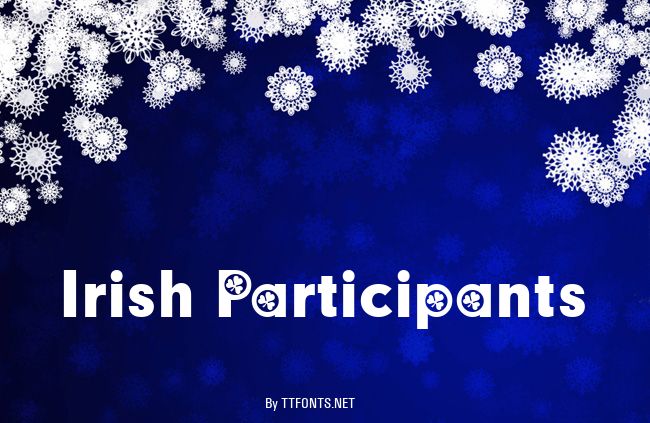 Irish Participants example