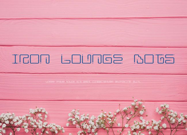 Iron Lounge Dots example