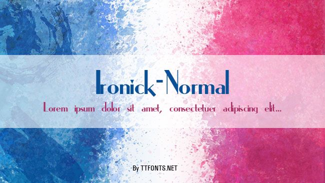 Ironick-Normal example