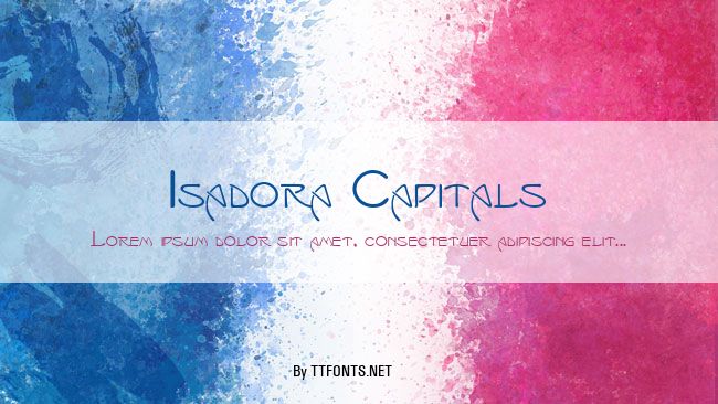 Isadora Capitals example