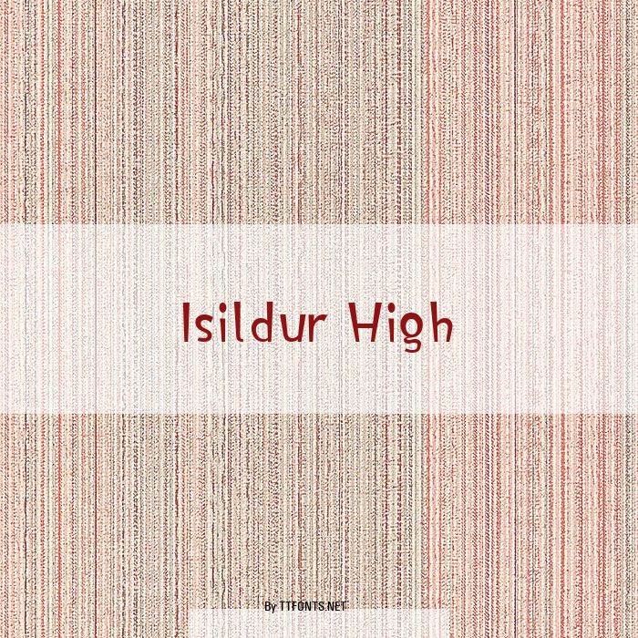 Isildur High example
