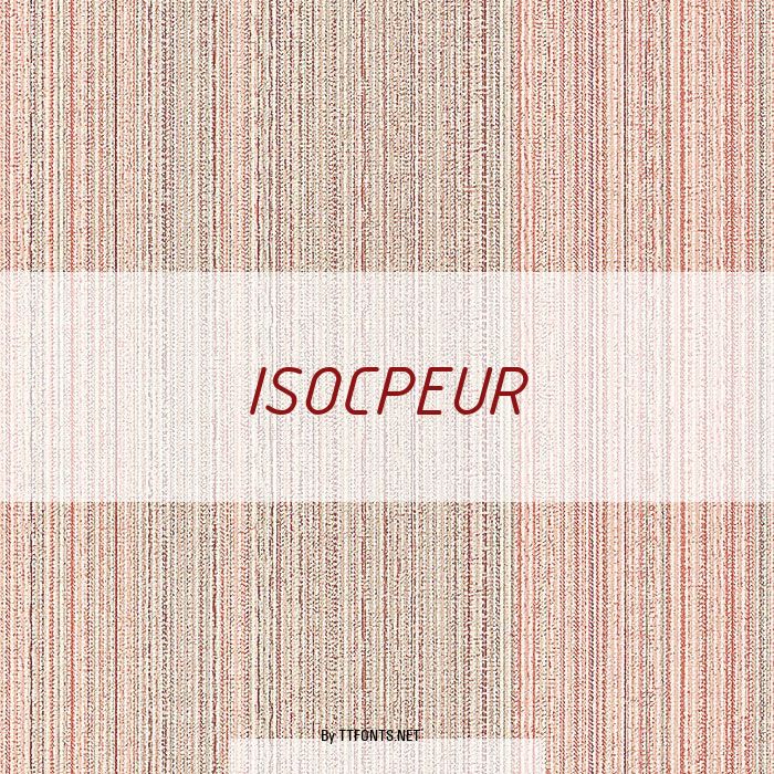 ISOCPEUR example