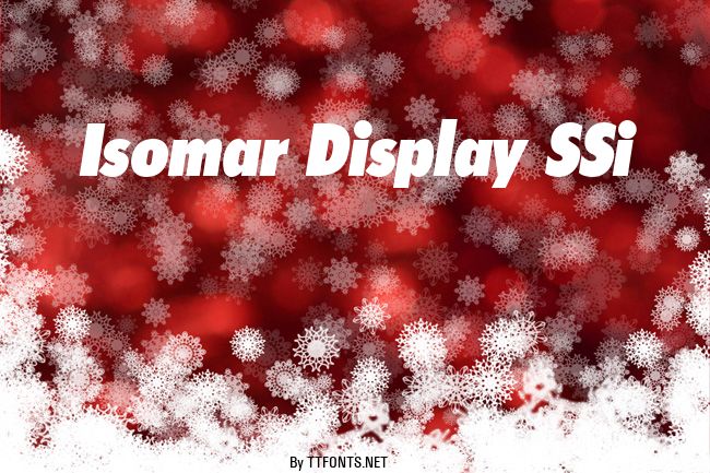 Isomar Display SSi example