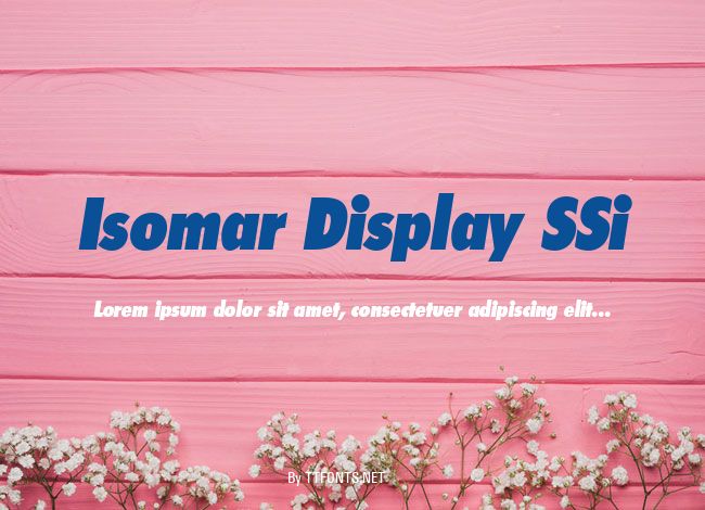 Isomar Display SSi example