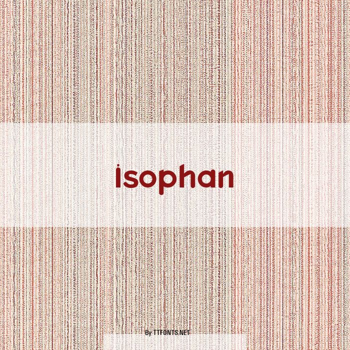 Isophan example
