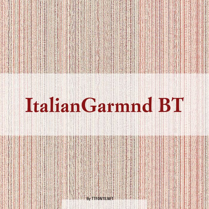 ItalianGarmnd BT example