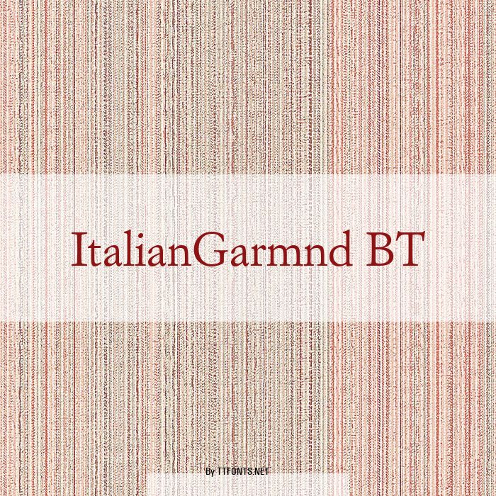 ItalianGarmnd BT example