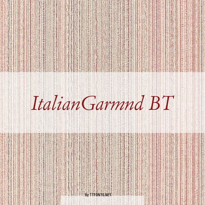 ItalianGarmnd BT example