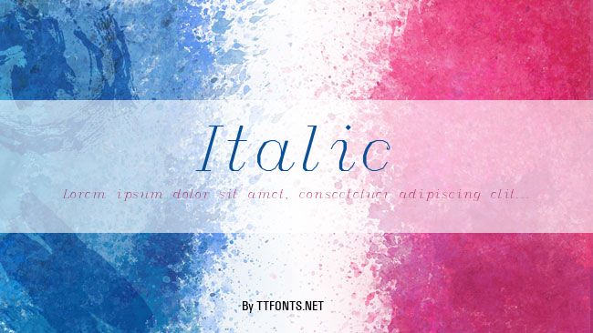 Italic example
