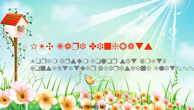 ITC Zapf Dingbats example