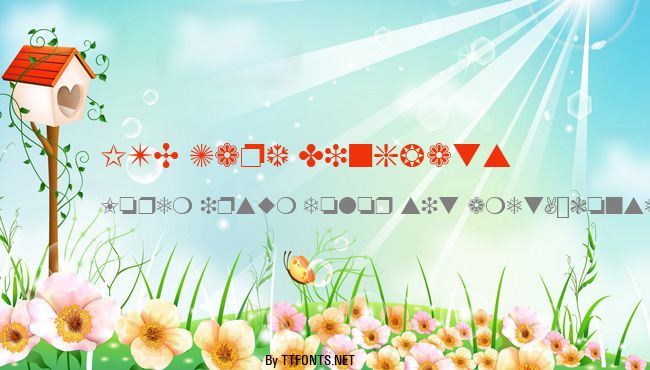 ITC Zapf Dingbats example