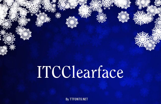 ITCClearface example