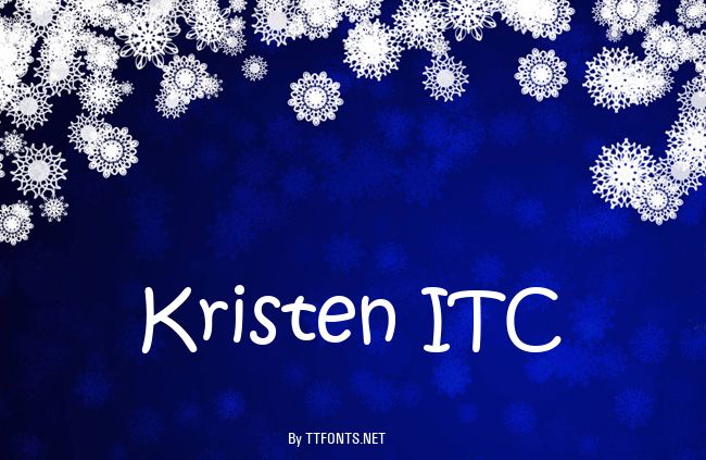 Kristen ITC example