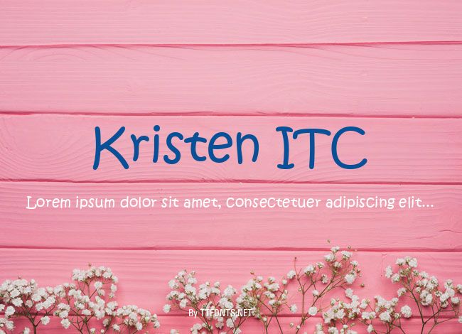 Kristen ITC example