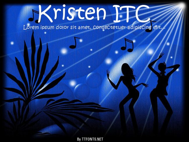 Kristen ITC example