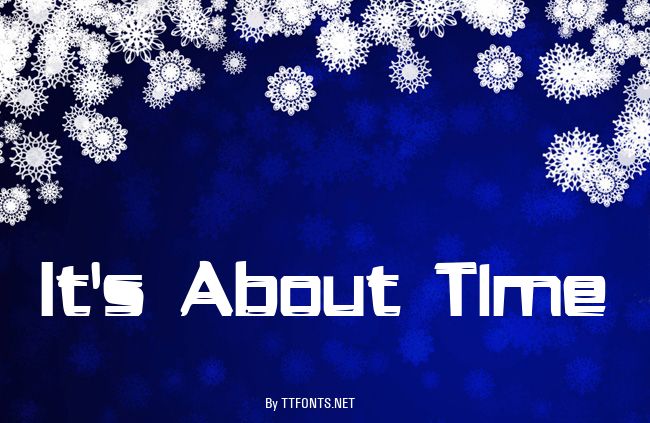 It's About Time example